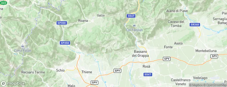 Conco, Italy Map