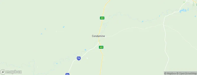 Condamine, Australia Map
