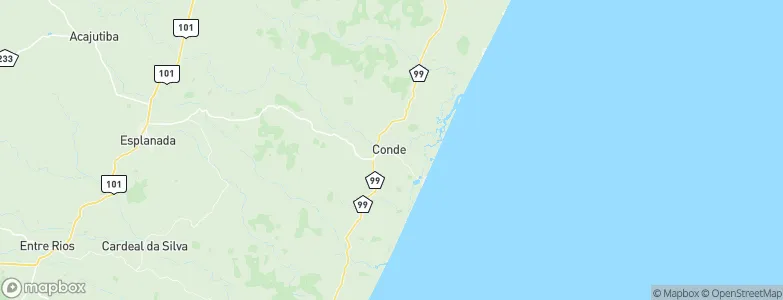 Conde, Brazil Map