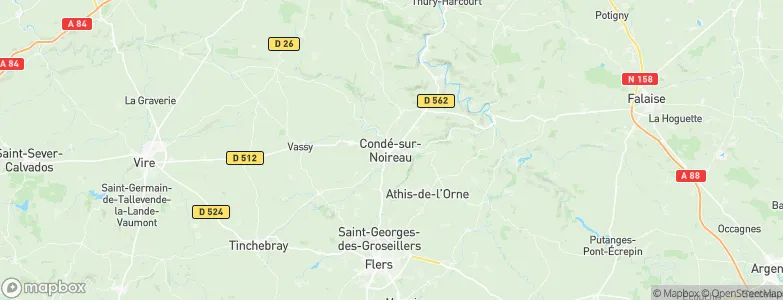 Condé-en-Normandie, France Map