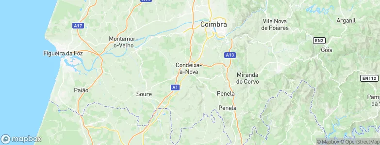 Condeixa-a-Nova Municipality, Portugal Map