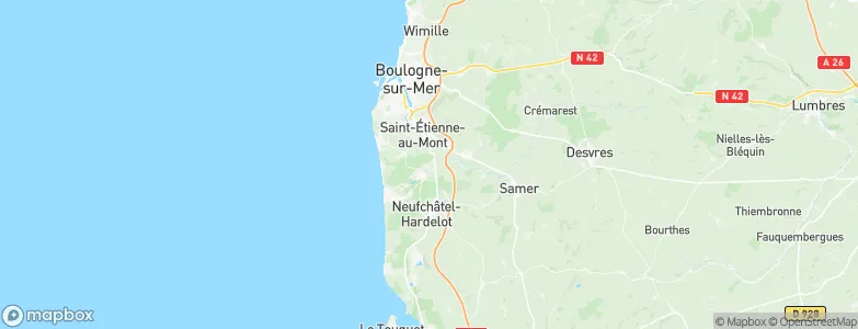 Condette, France Map