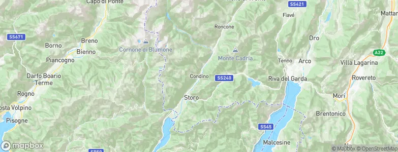 Condino, Italy Map