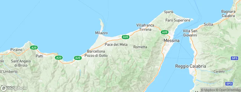 Condrò, Italy Map