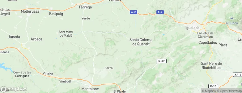 Conesa, Spain Map