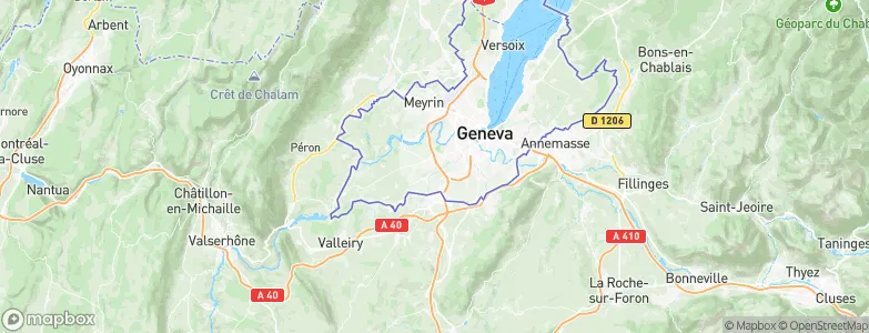Confignon, Switzerland Map