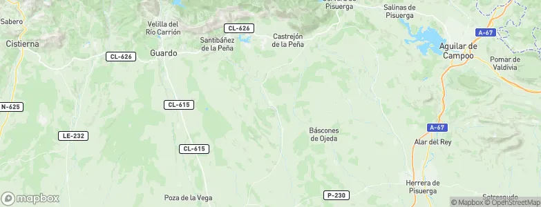 Congosto de Valdavia, Spain Map