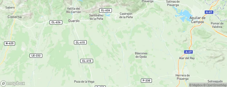 Congosto de Valdavia, Spain Map