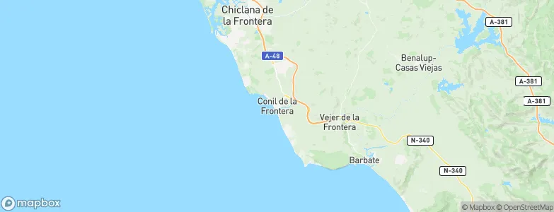 Conil de la Frontera, Spain Map
