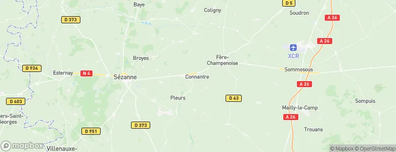 Connantre, France Map