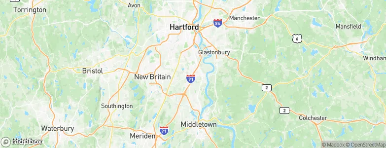 Connecticut, United States Map