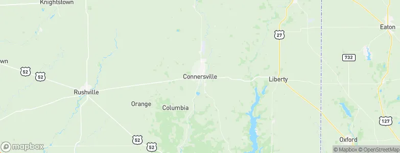 Connersville, United States Map