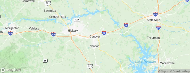 Conover, United States Map