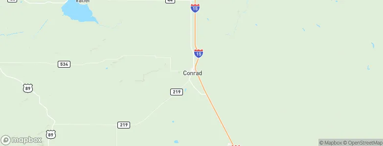 Conrad, United States Map