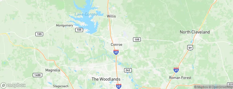 Conroe, United States Map