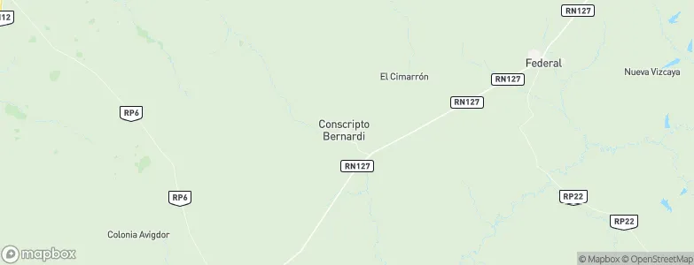 Conscripto Bernardi, Argentina Map