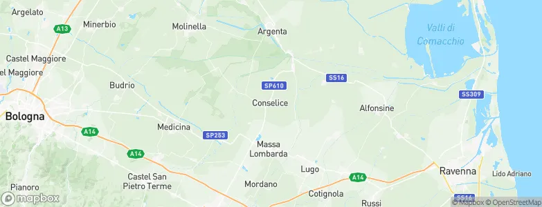 Conselice, Italy Map
