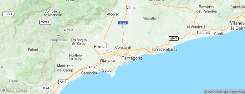 Constantí, Spain Map