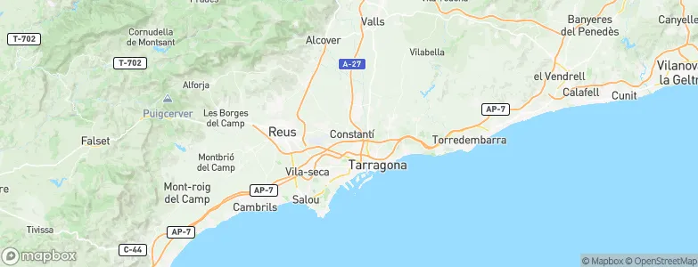 Constantí, Spain Map