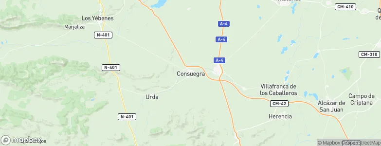Consuegra, Spain Map