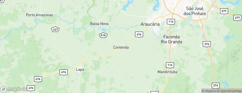 Contenda, Brazil Map