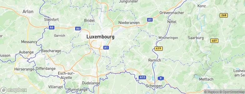 Contern, Luxembourg Map