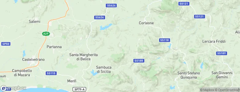 Contessa Entellina, Italy Map