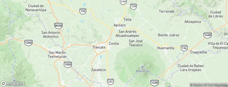 Contla, Mexico Map