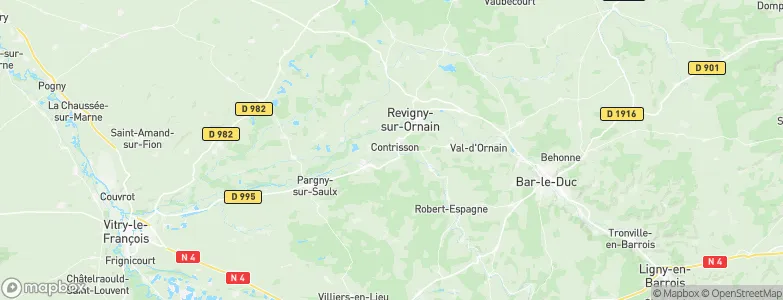 Contrisson, France Map