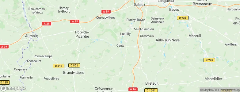 Conty, France Map