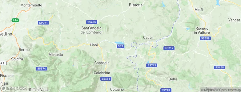 Conza della Campania, Italy Map