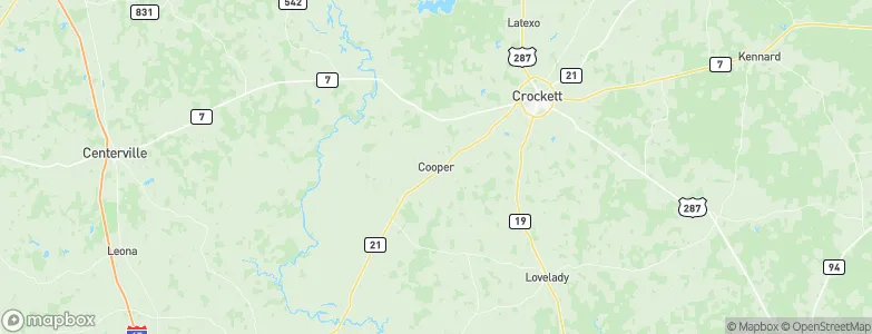 Cooper, United States Map