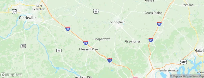 Coopertown, United States Map