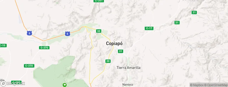 Copiapó, Chile Map
