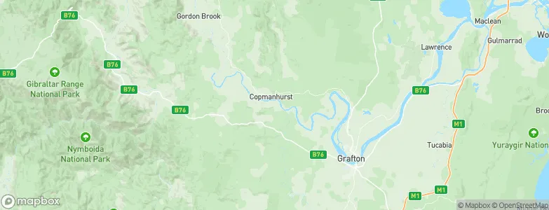 Copmanhurst, Australia Map