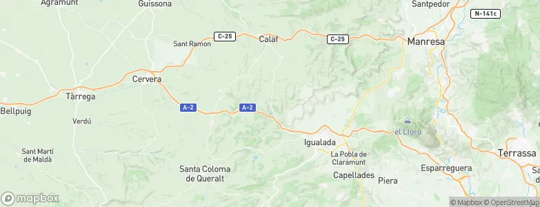 Copóns, Spain Map