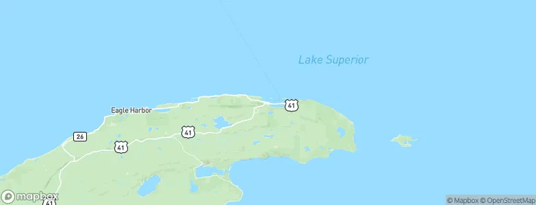 Copper Harbor, United States Map