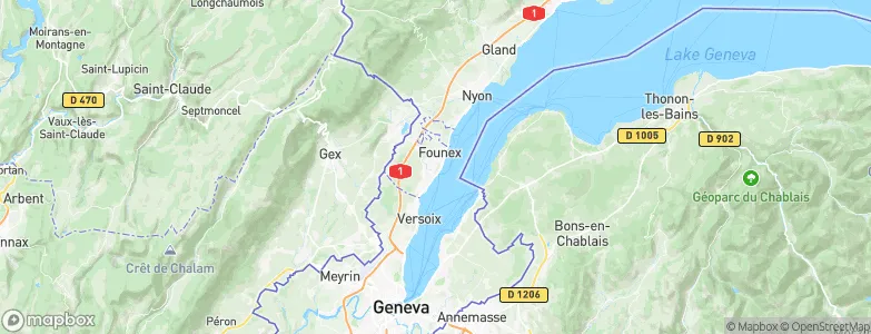 Coppet, Switzerland Map