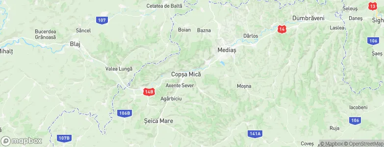 Copşa Mică, Romania Map