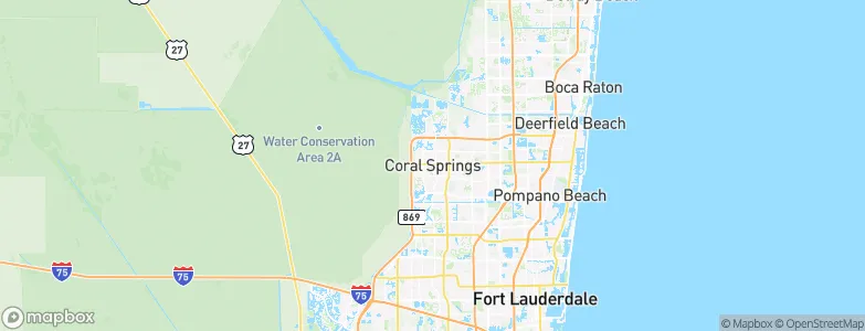 Coral Springs, United States Map