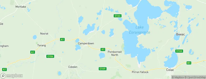 Corangamite, Australia Map
