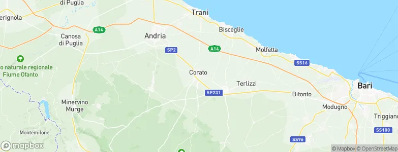 Corato, Italy Map