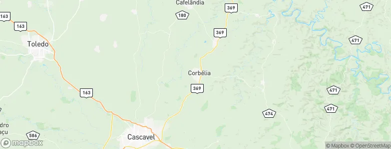 Corbélia, Brazil Map