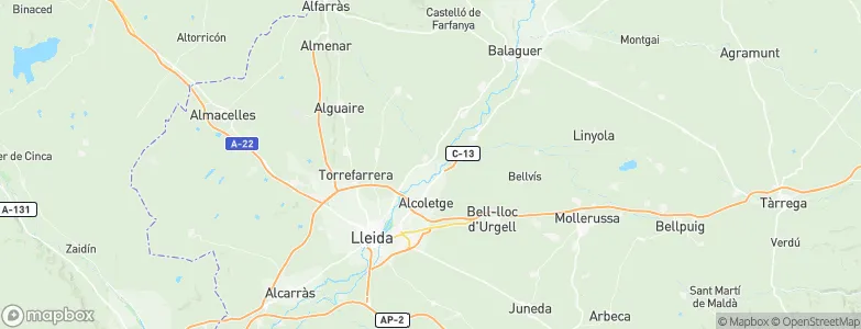 Corbins, Spain Map