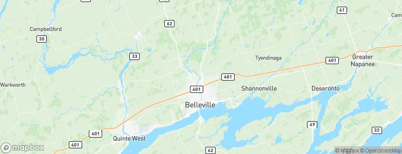 Corbyville, Canada Map