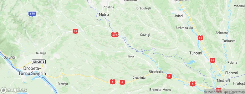 Corcova, Romania Map