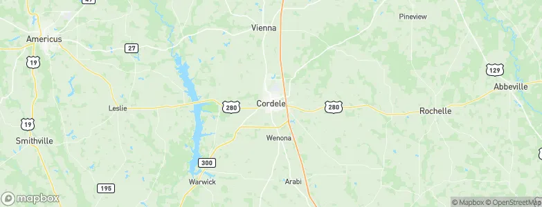 Cordele, United States Map
