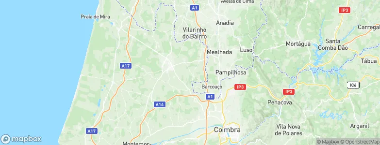 Cordinhã, Portugal Map