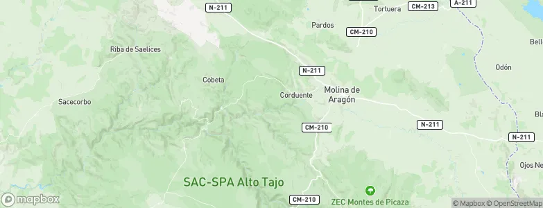 Corduente, Spain Map
