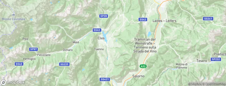 Coredo, Italy Map